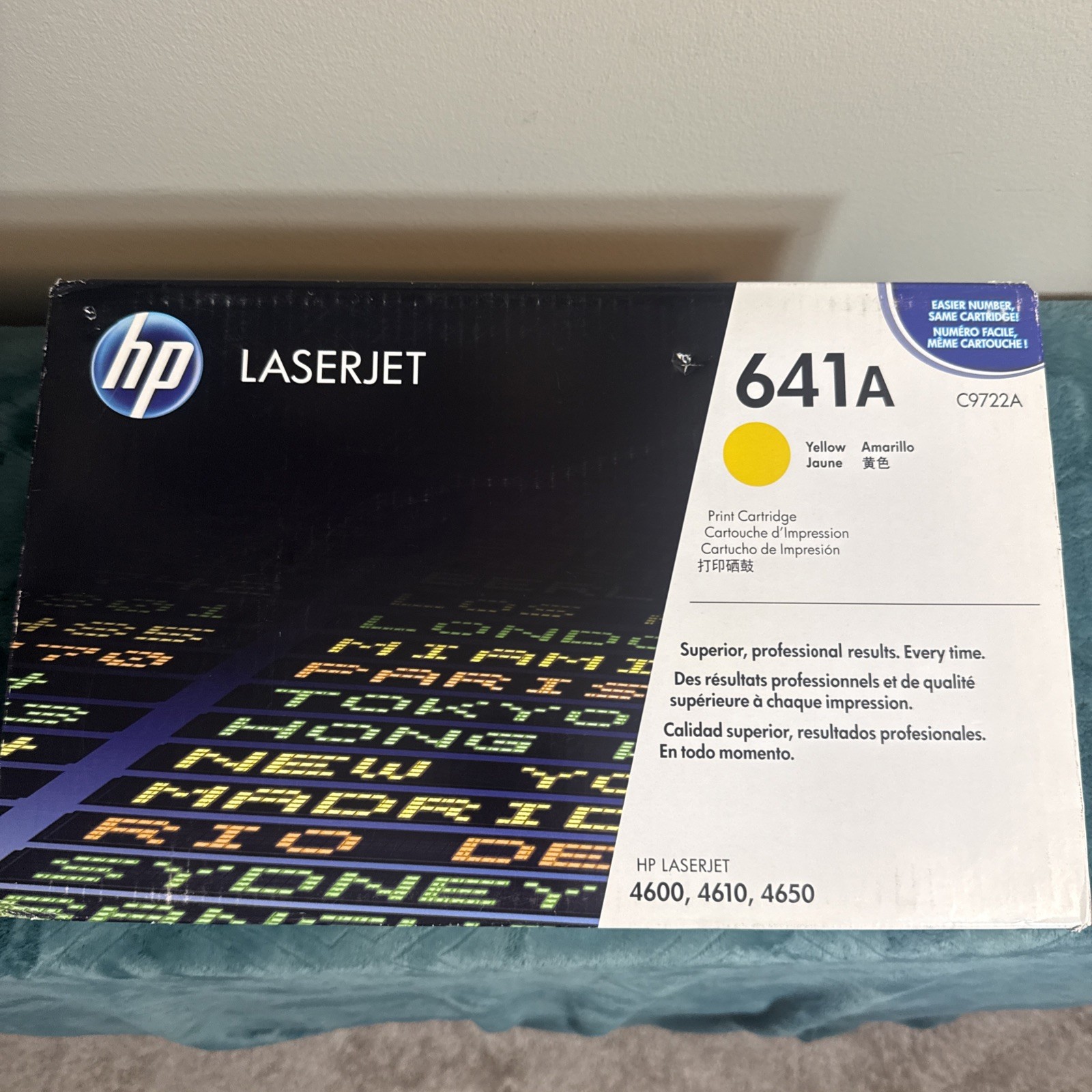 New HP 641A Yellow Original Toner Cartridge - C9722A