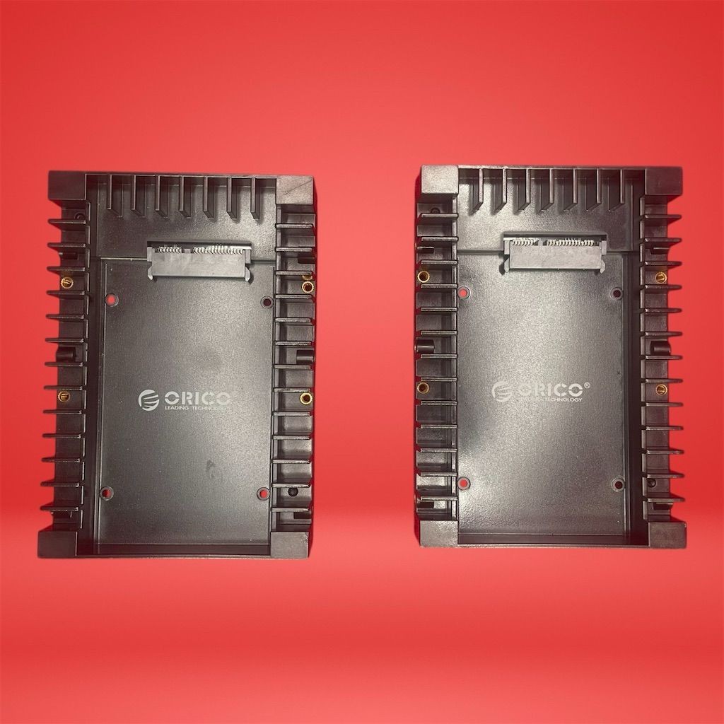 Orico 1125SS Hot-Swap 2.5" to 3.5" Hard Drive Caddy Black Pack of 2
