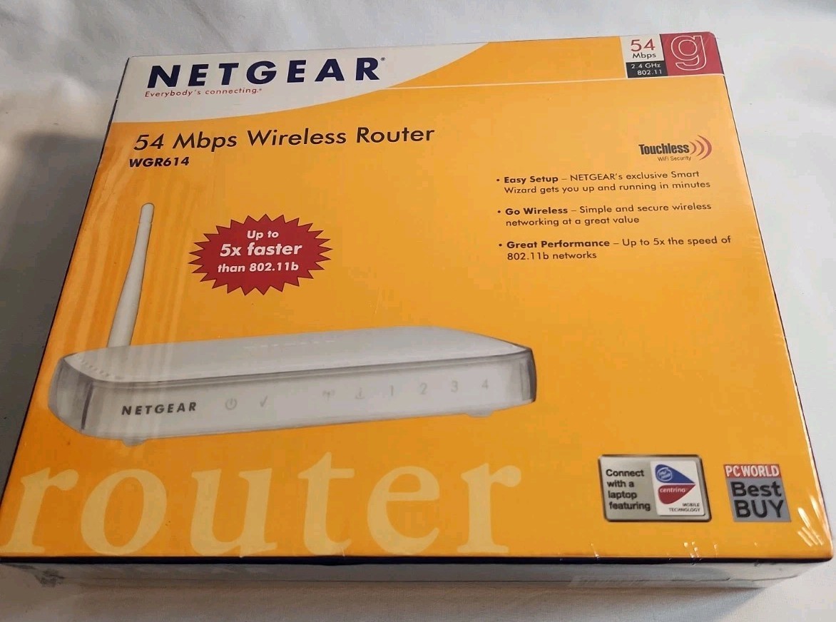 NETGEAR WIRELESS-G ROUTER WGR614NA  54 Mbps Wireless Router  New Sealed