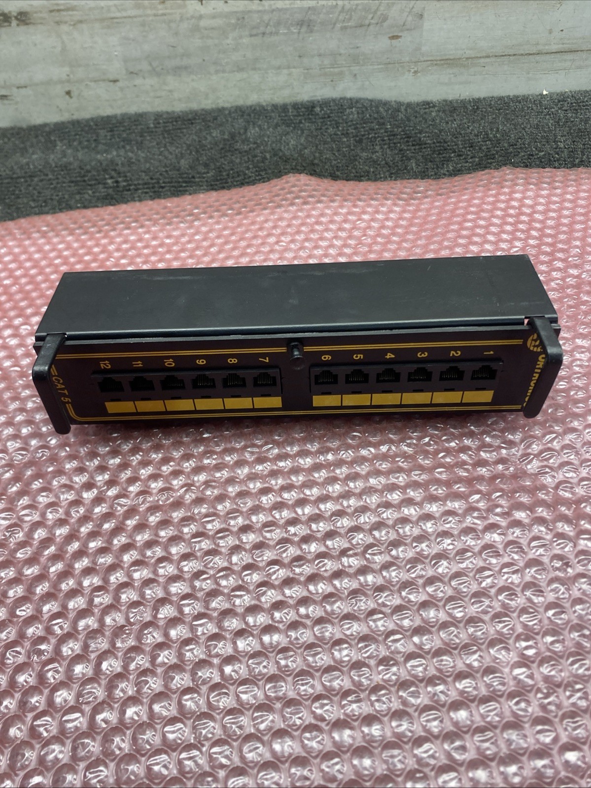 Used Ortronics 12 Port Patch Panel OR-851044558 CAT 5