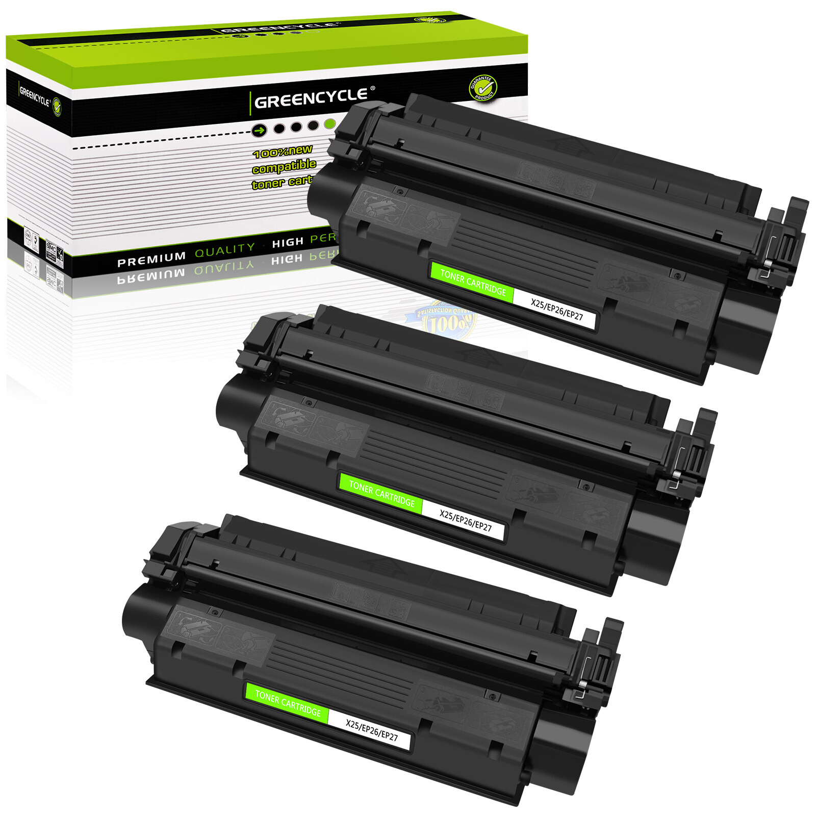 3PK X25 EP26 Black Toner Cartridge fit for Canon MF5750 MF5770 LBP3210 LBP3200