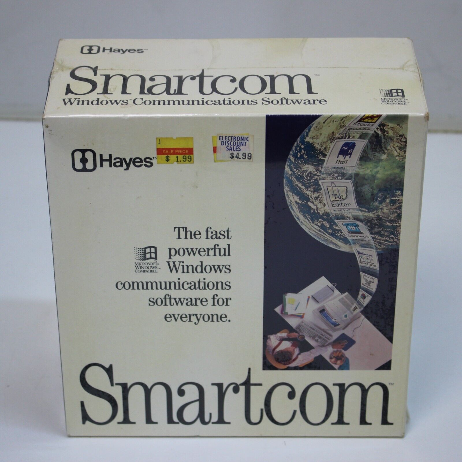 HAYES SMARTCOM Windows Communication Software - New OLD Stock Sealed 1993