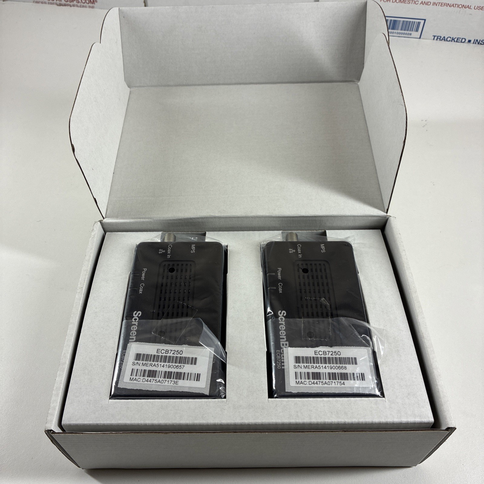 ScreenBeam Bonded MoCA 2.5 Network Adapter 2-Pack ECB7250K02 Ethernet Over Coax