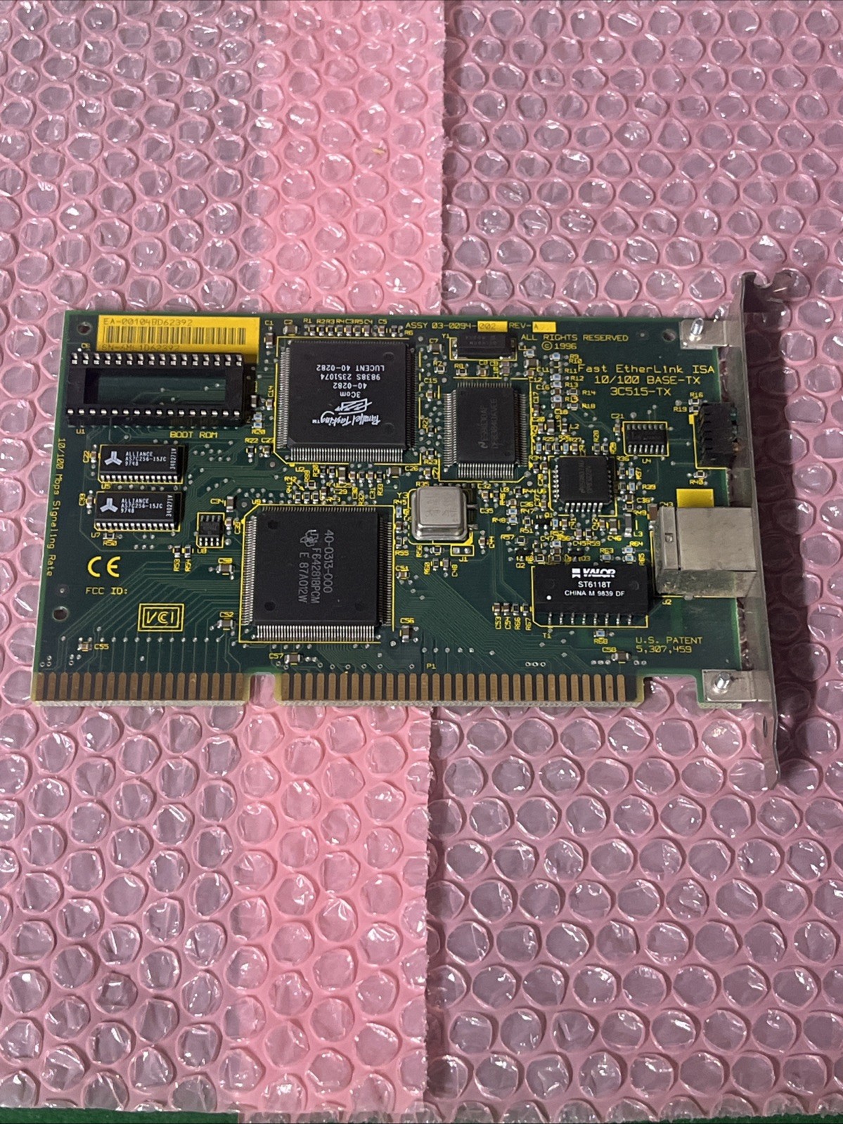 Vintage 3Com 3C515-TX 10/100 ISA Ethernet Fast Etherlink Card RARE @3C