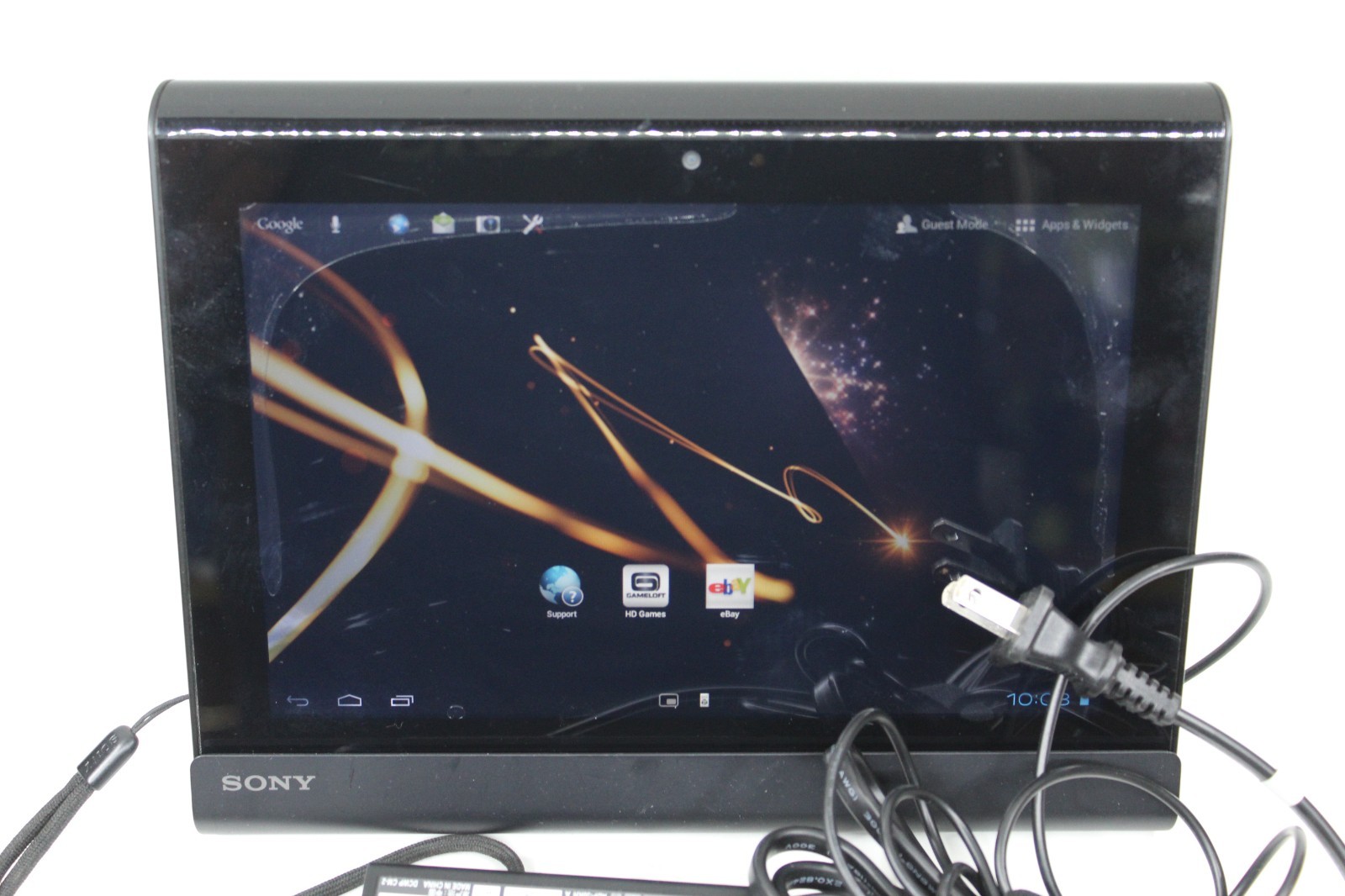 Sony Tablet S SGPT111 16GB, Wi-Fi, 9.4in - Black, working, *bubbled screen*