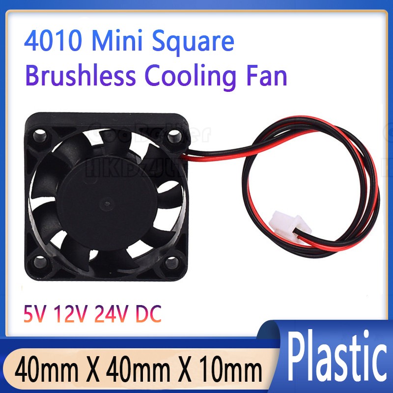 4010 Fan 4CM 40mm X 40mm X 10mm Mini Square Brushless Cooling Fan 5V 12V 24V DC