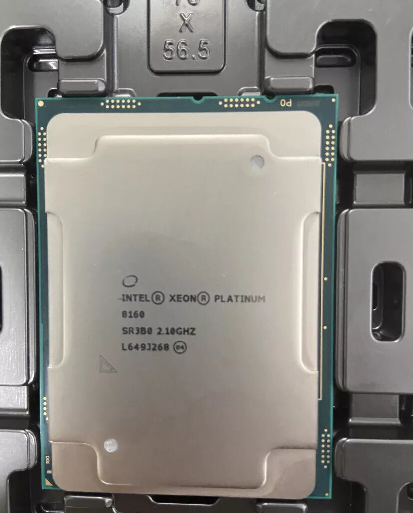 Original Intel Xeon Platinum 8160 CPU 33M Cache 2.10GHz 24-cores 150W LGA3647-
