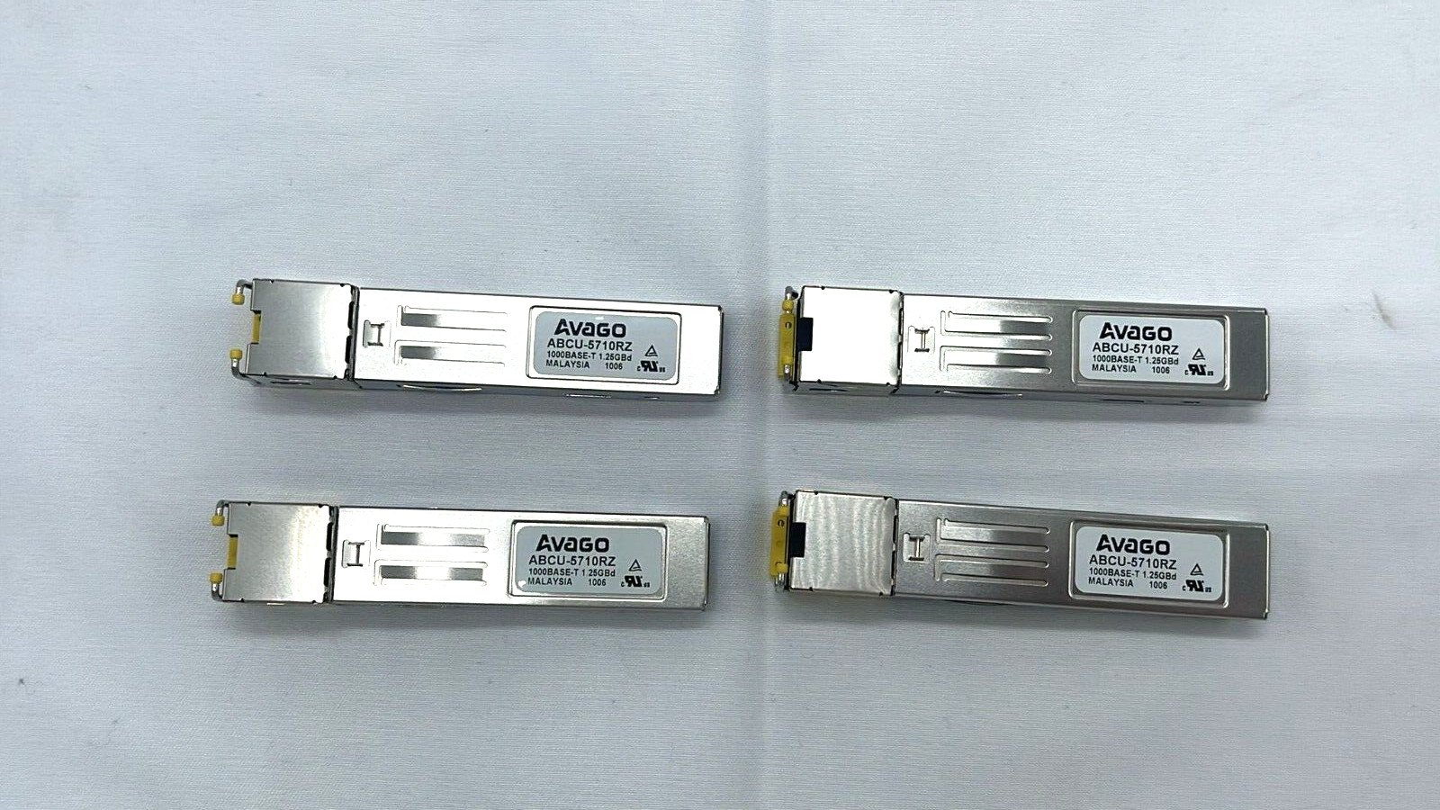 NEW 4 PCS Avago ABCU-5710RZ 1 1000BASE-T Optical SFP Transceiver