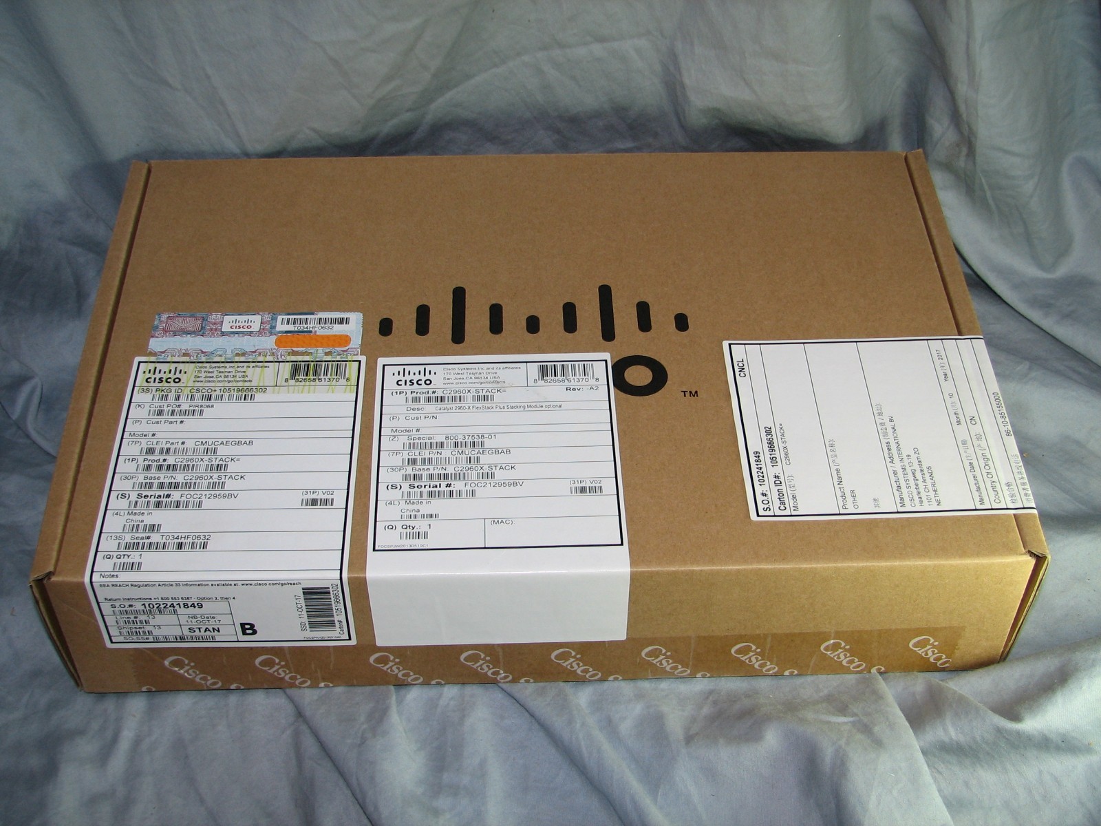 Cisco Genuine 2960-X FlexStack-Plus Module C2960X-STACK NEW Sealed