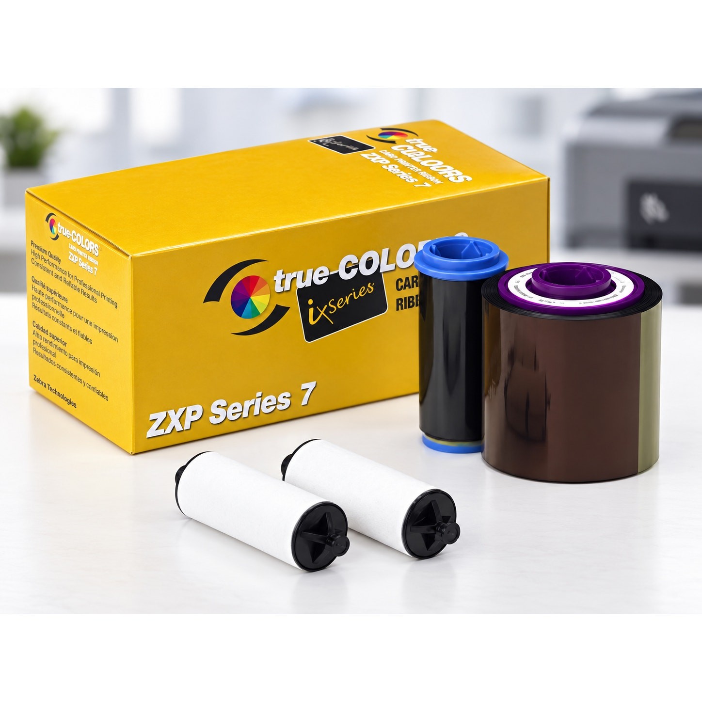Zebra 807799-804 800077-740 YMCKO ZXP Series 7 Color Ribbon 250 Print