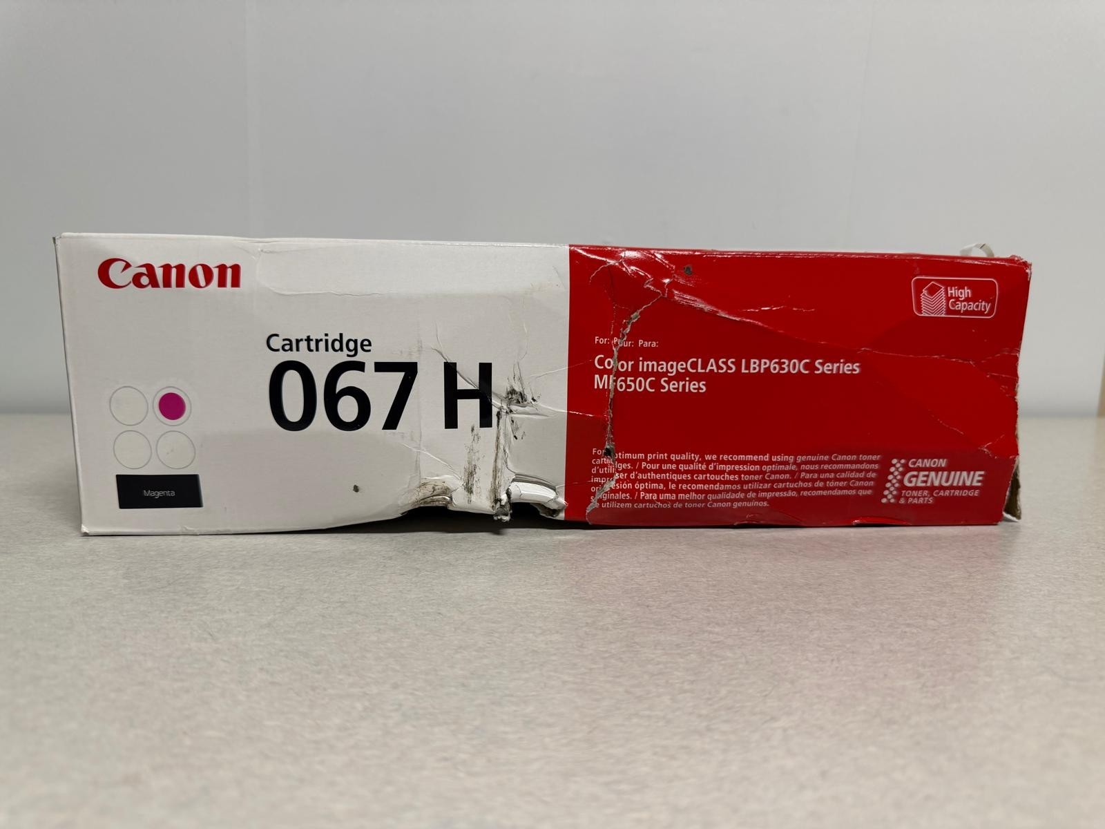 Canon 067H Magenta High Yield Toner Cartridge Genuine OEM NEW 5104C001