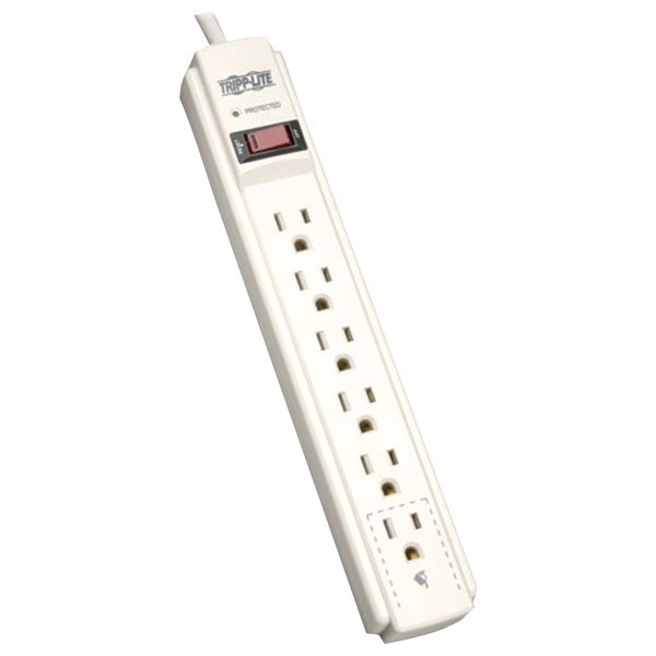 Tripp Lite TLP604 Surge Protector Lifetime Warranty 4ft Cord