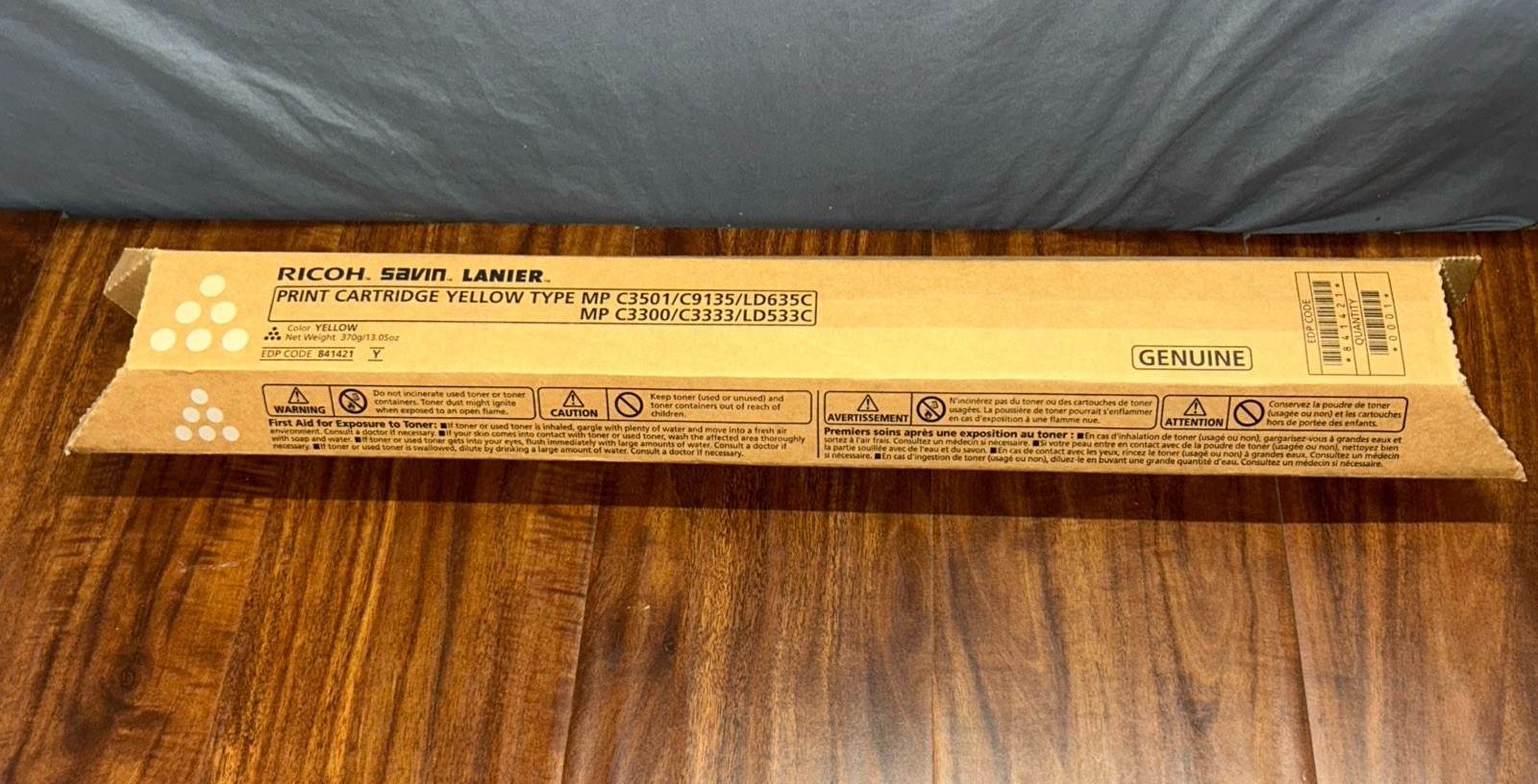 Genuine Ricoh 841421 Yellow Toner - NEW SEALED MP3501 MPC3300 C9135 LD635C