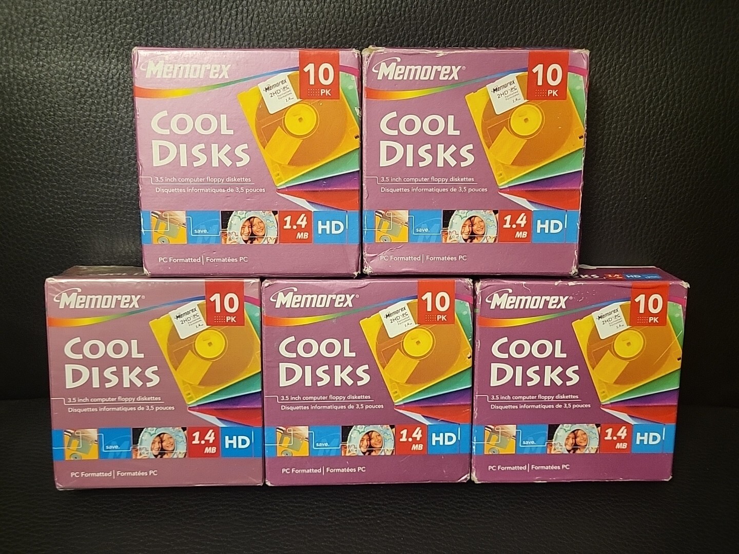 50pk Memorex 2HD 3.5" Computer Diskettes PC Format Cool Disks 1.4MB NEW Sealed