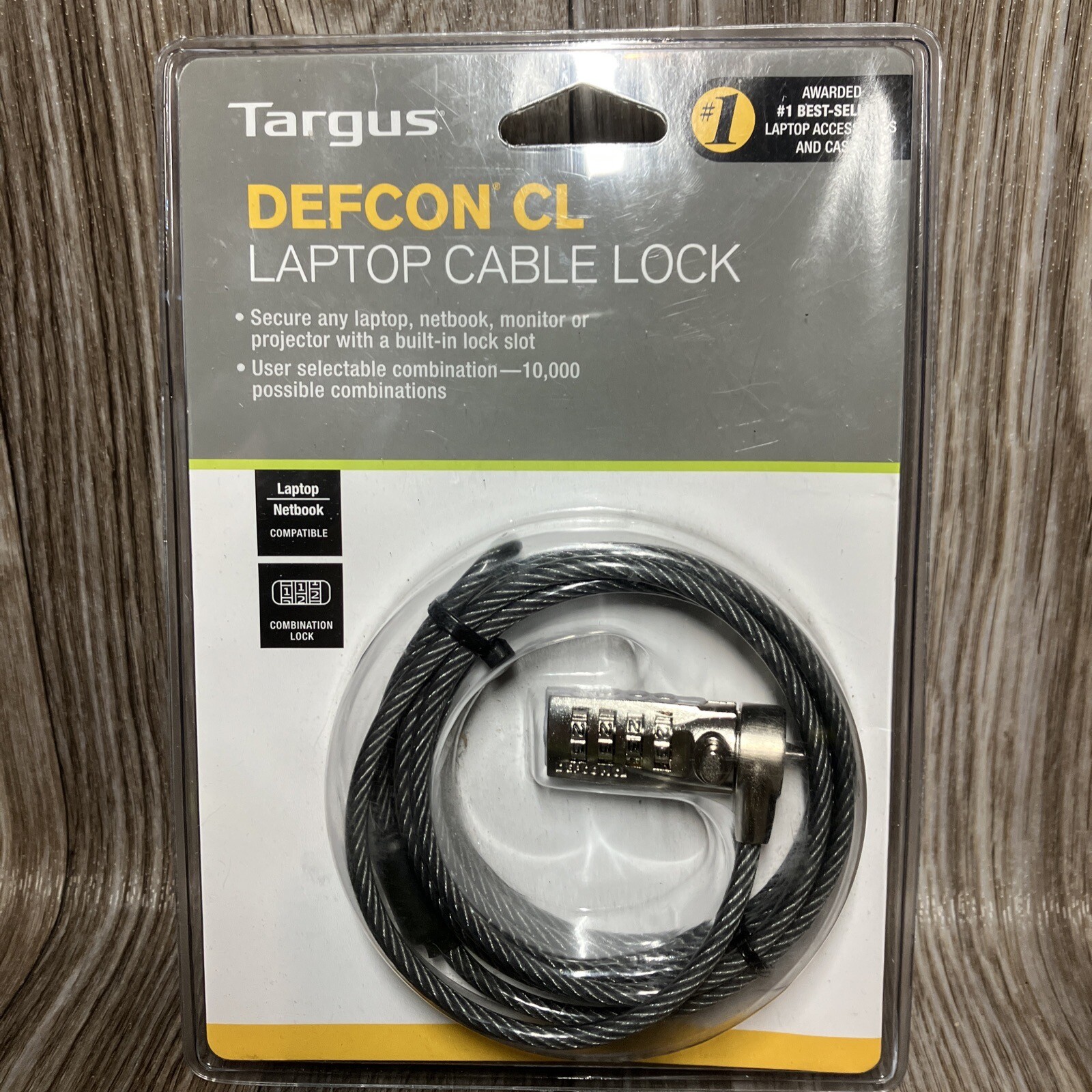 Targus DEFCON CL Laptop, Netbook, Monitor or Projector w/ a built-in Lock Slot