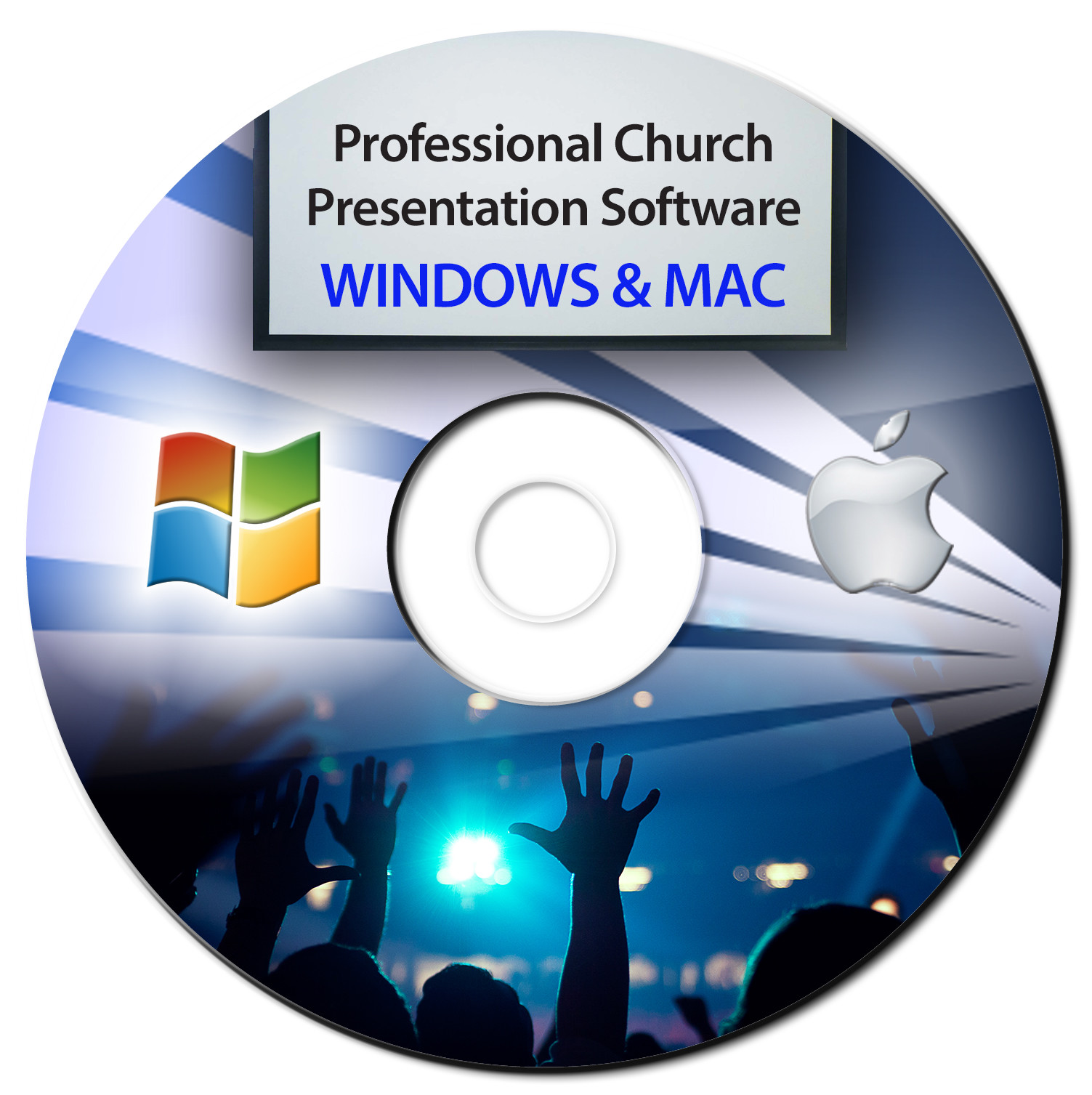 Professional Church Worship Presentation Software-Bible-Screen-Audio-Video-CD