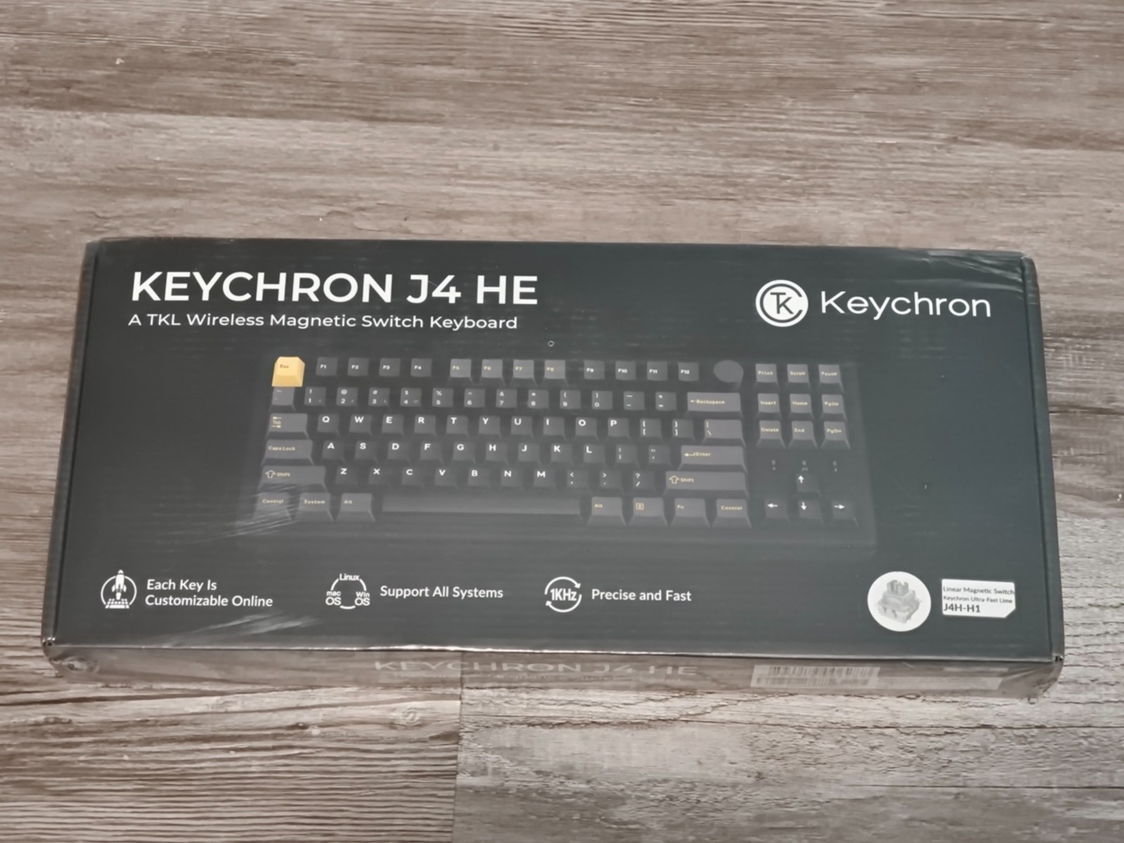 Keychron J4 HE TKL Wireless Magnetic Hall Effect Keyboard Rapid Trigger Knob RGB