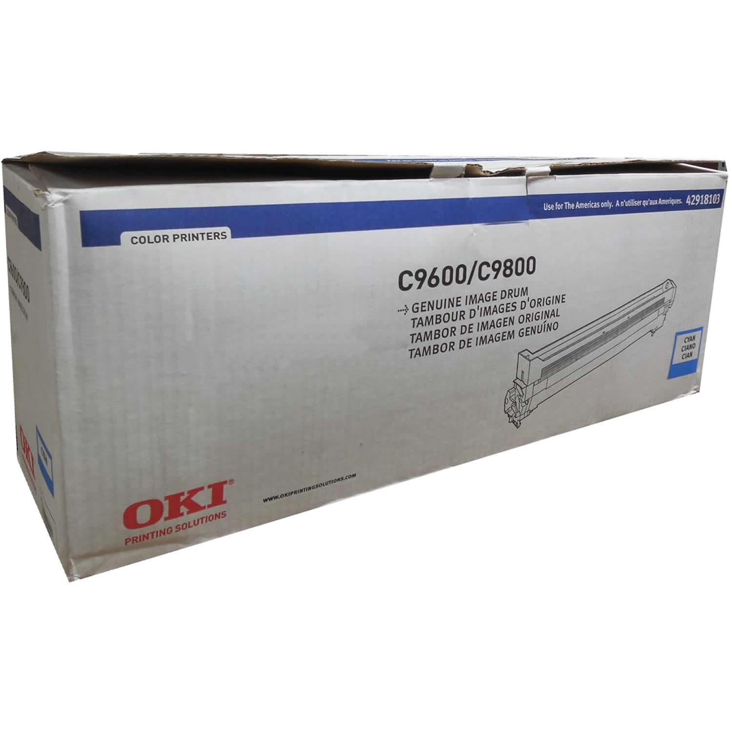 Genuine OEM OKIDATA OKI 42918103 Cyan Image Drum Type C7 C9600 C9800 Quick Ship