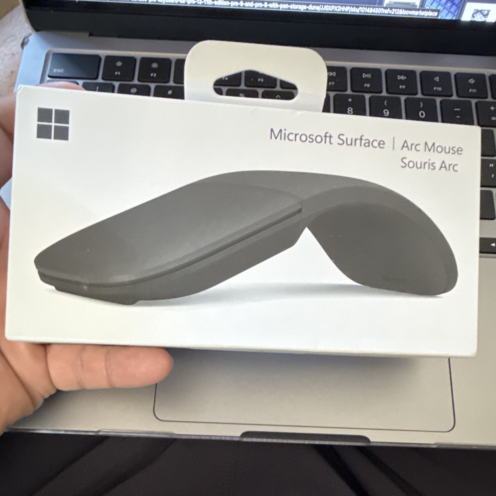 Microsoft - Surface Arc Bluetooth BlueTrack Ambidextrous Mouse – Wireless- Black
