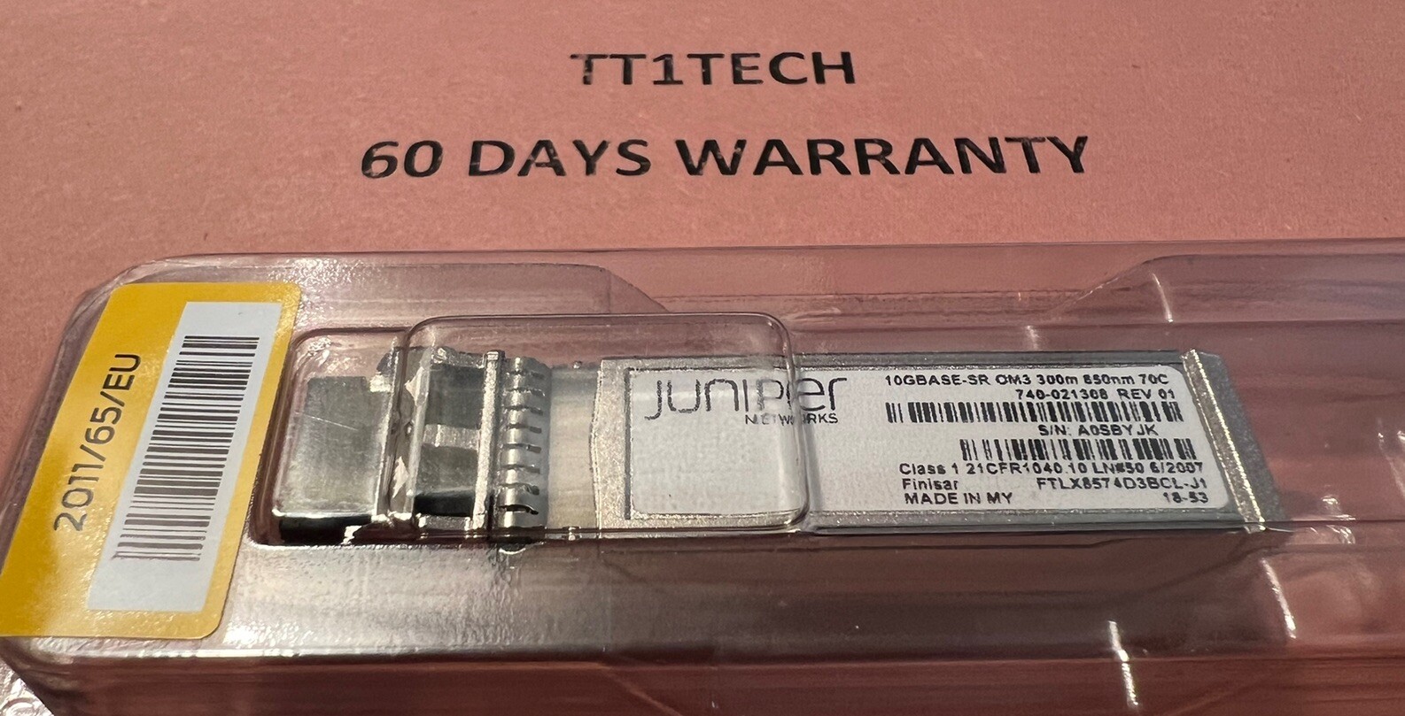 Juniper Network EX-SFP-10GE-SR SFPP-10GE-SR 740-021308 10G SFP+ FTLX8574D3BCL-J1