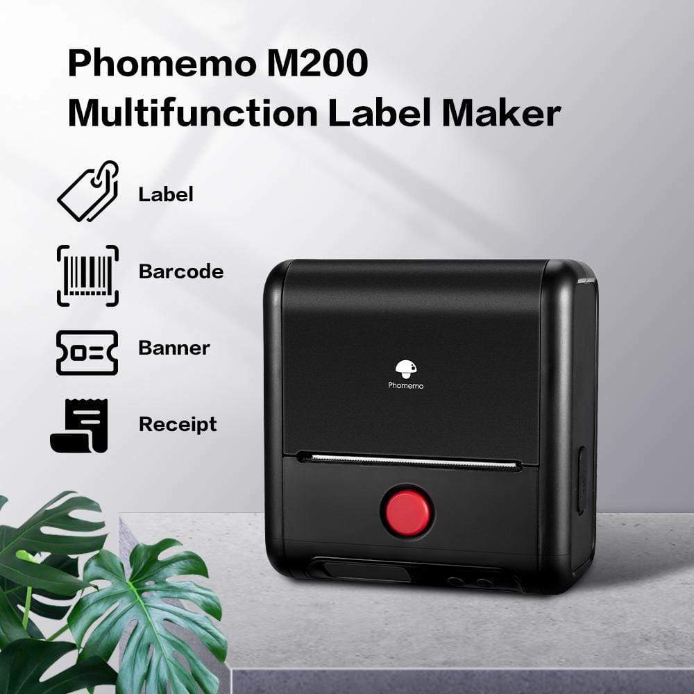 Phomemo M200 Portable Thermal Label Printer Paper Maker Bluetooth Label Maker