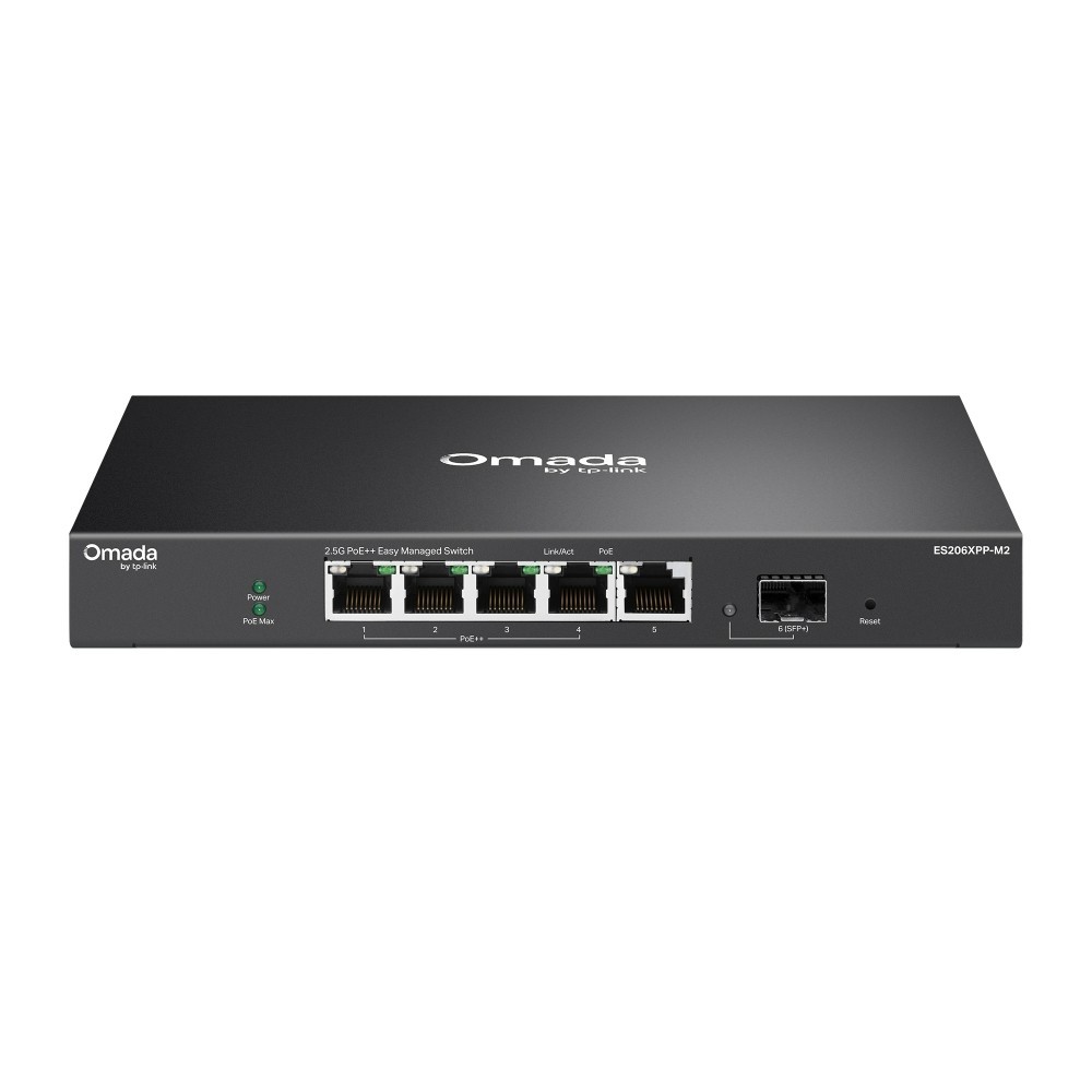 TP-Link ES206XPP-M2 | Omada 5-Port 2.5GBase-T Easy Managed Switch | 4-Port PoE++