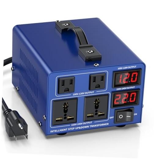 6000 watt Voltage Conversion Transformer Heavy-Duty Step-Up/Step-Down AC 6000.0