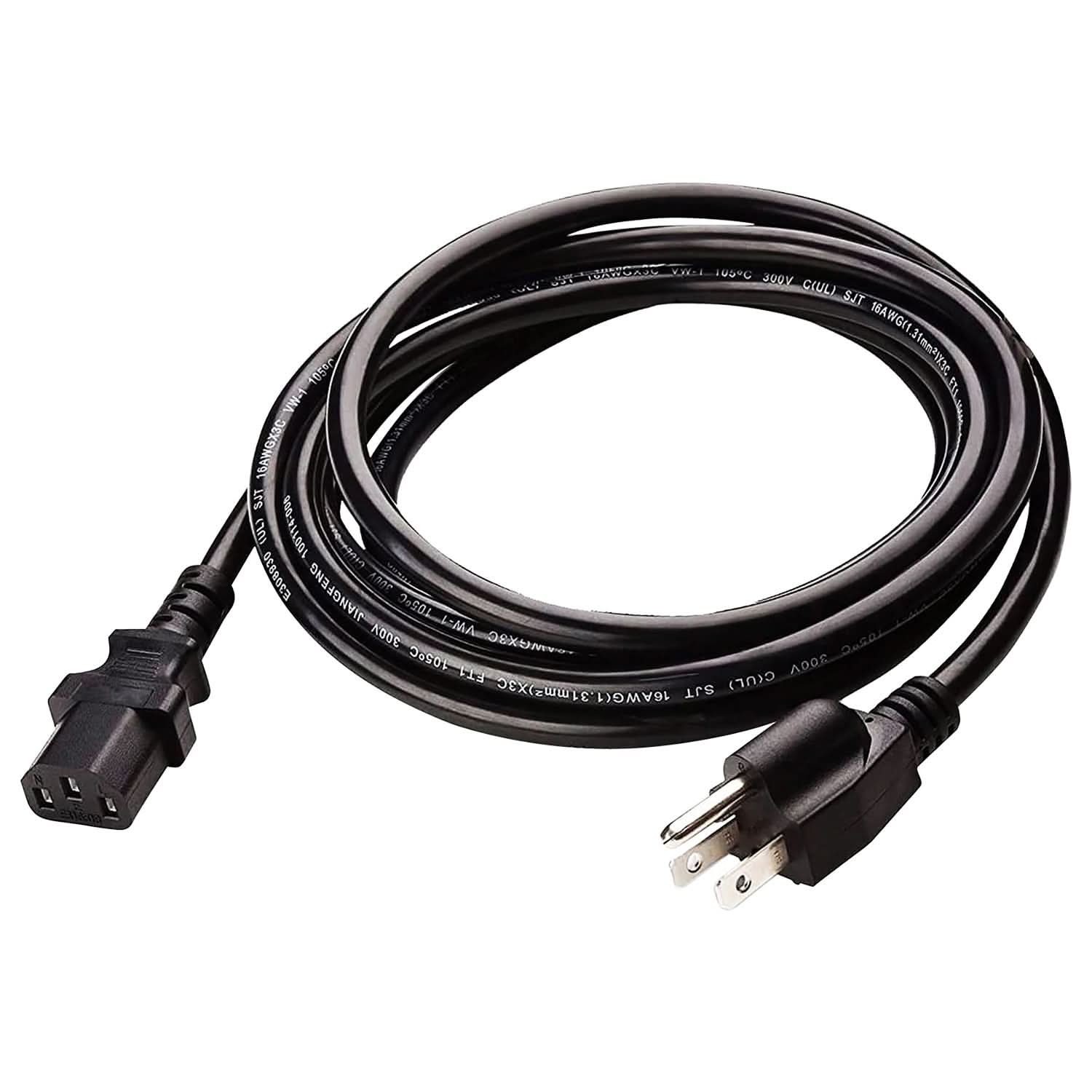 5Core AC Power Cord 6Ft 3 Prong C13 US Extension for Office Home Appliances