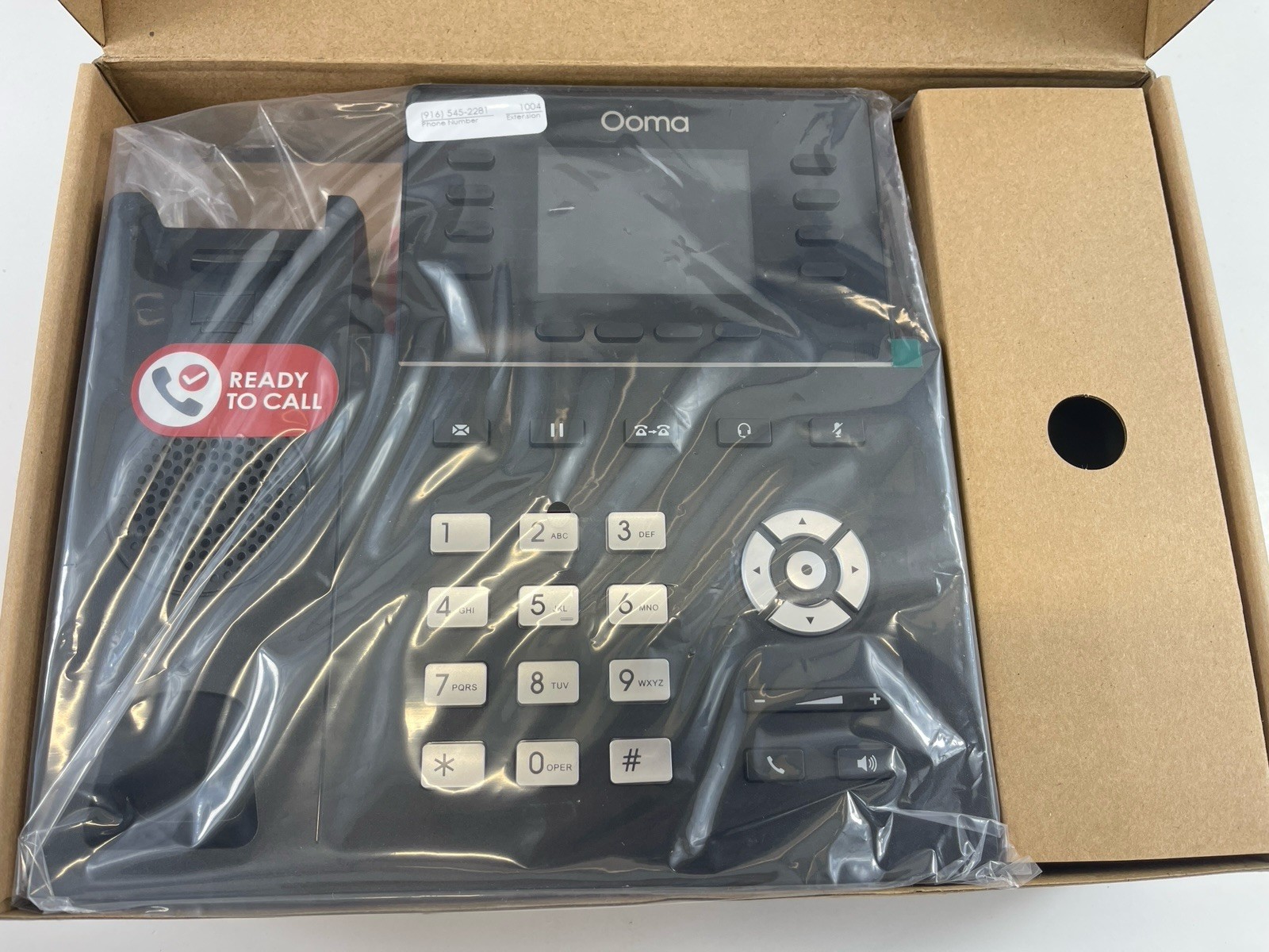 Ooma 2624W Grandstream 8-Line Wi-Fi IP Corded Conferece Phone Black