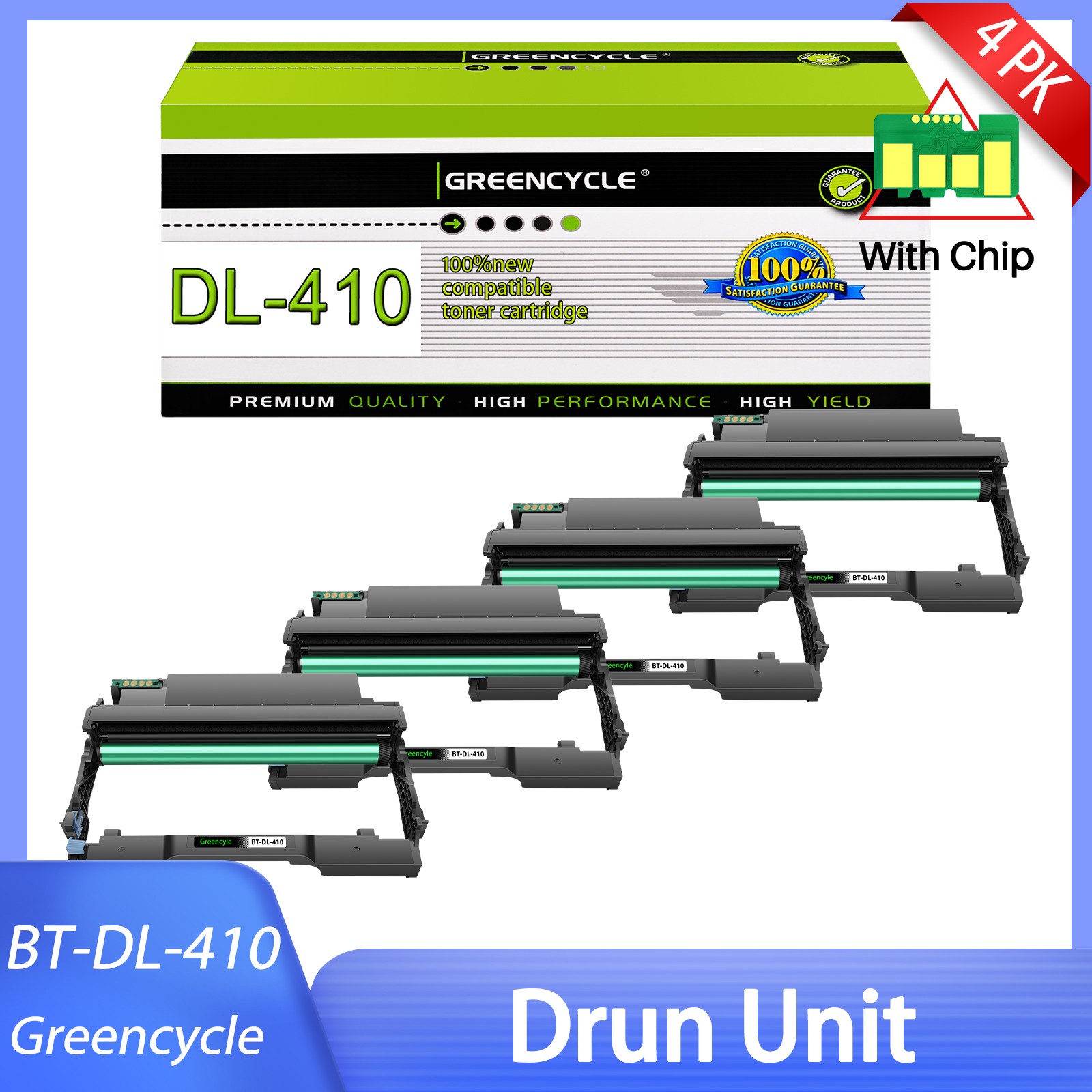 4PK TL-410 410 Drum Unit Replace Pantum M7100DW M7102DN M7102DW M7202DW P3300DN