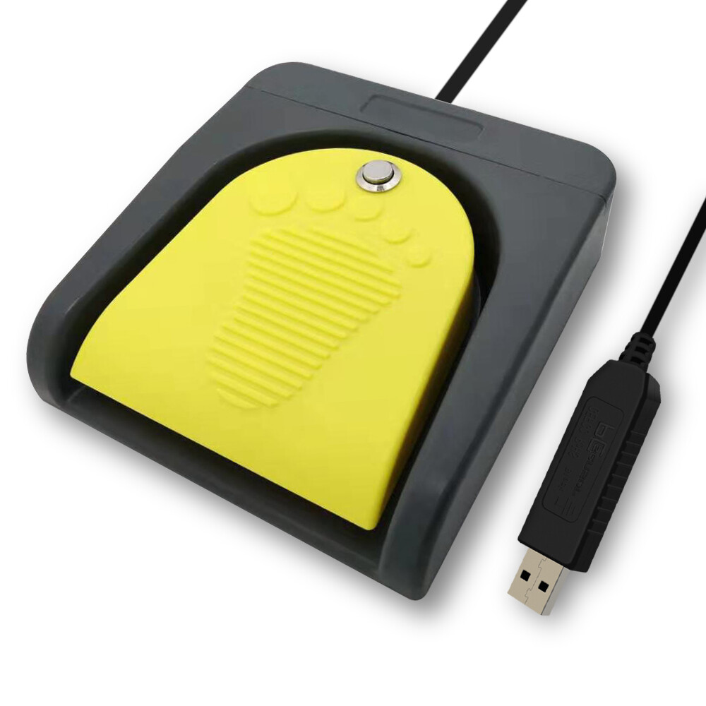 USB Single Pedal Foot Switch Control Two Key Customized Computer Keyboard Mouse