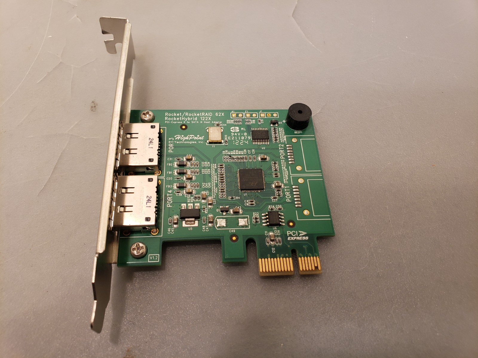 Highpoint Rocket RocketRAID 62X/122X PCI-Express SATA 622SD Adapter PCIe Card