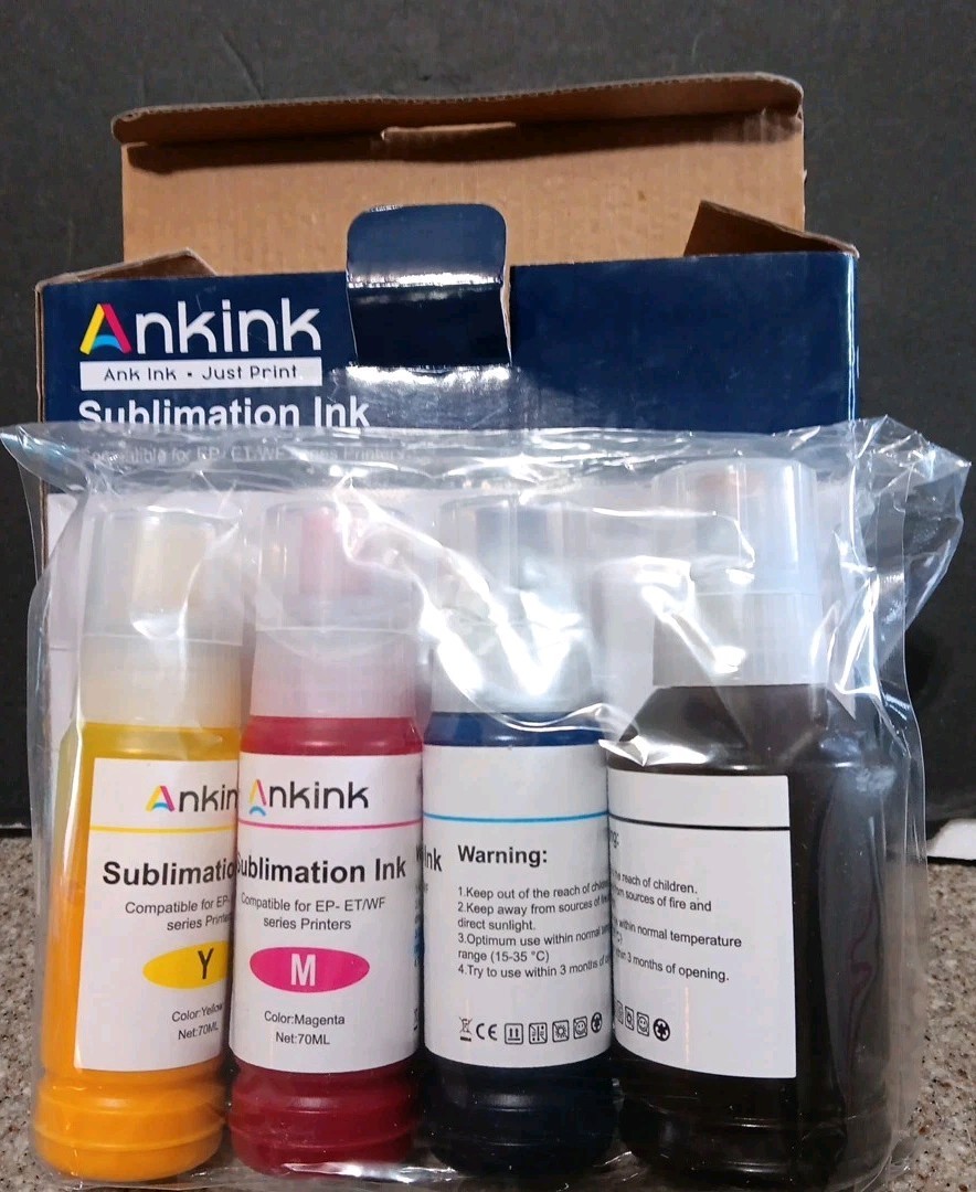 Ankink Sublimation Ink Compatible for EP-ET/WF series Printers