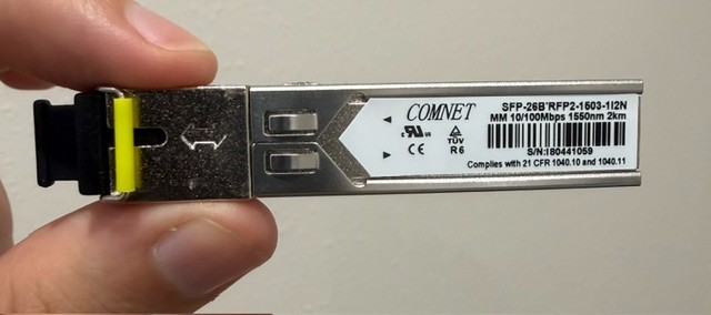 COMNET SFP-26BRFP2 mm10/100mbps 1550nm 2km 2 Fiber Small Plug Module Optic J