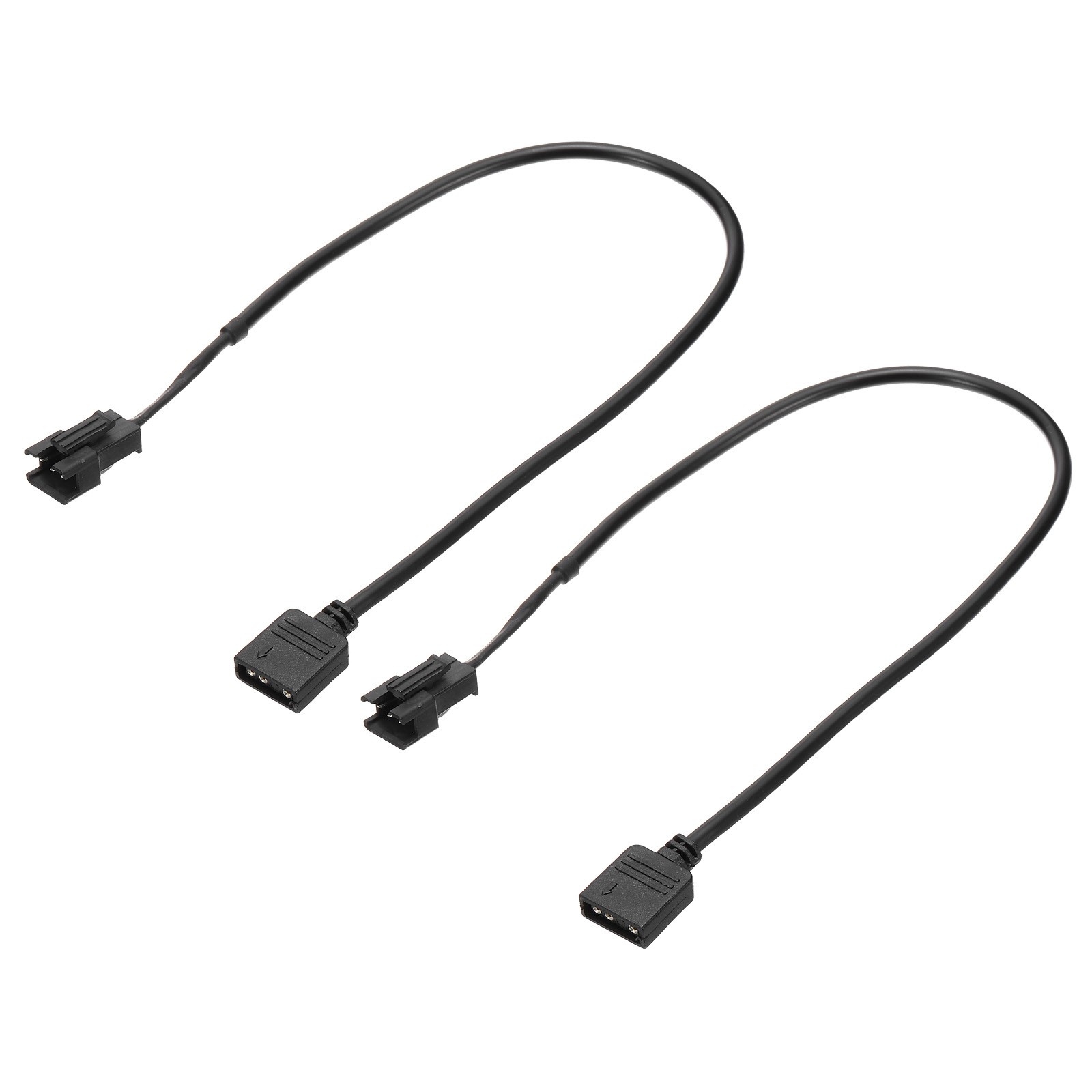 5V 3 Pin to SM3P Male Splitter Cable, 2 Pcs Power Cord ARGB Extension Cable