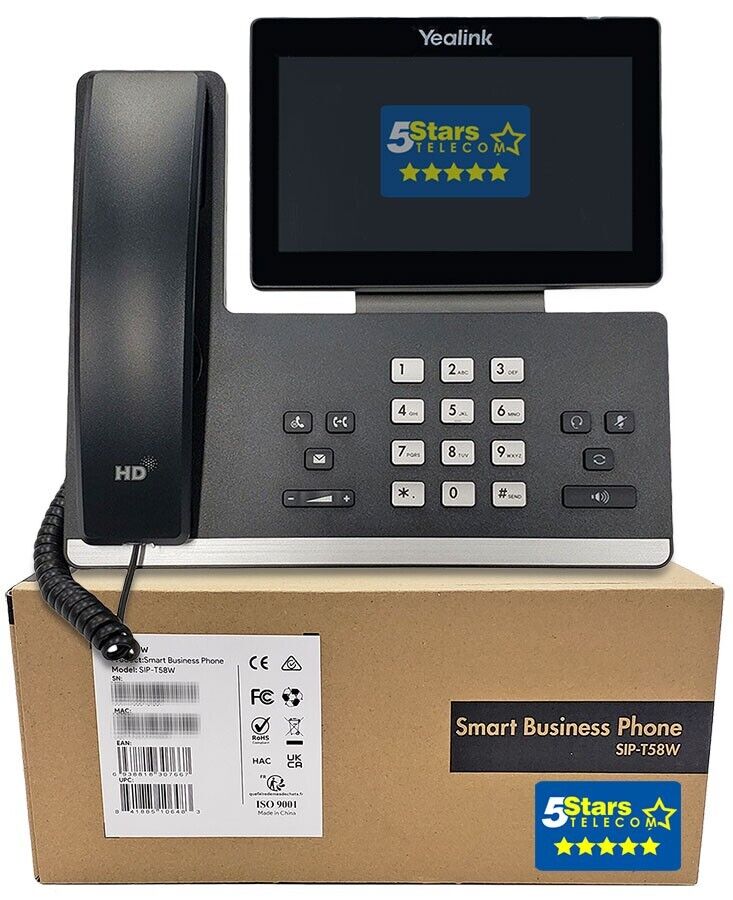Yealink SIP-T58W IP Phone - Brand New, 1 Year Warranty