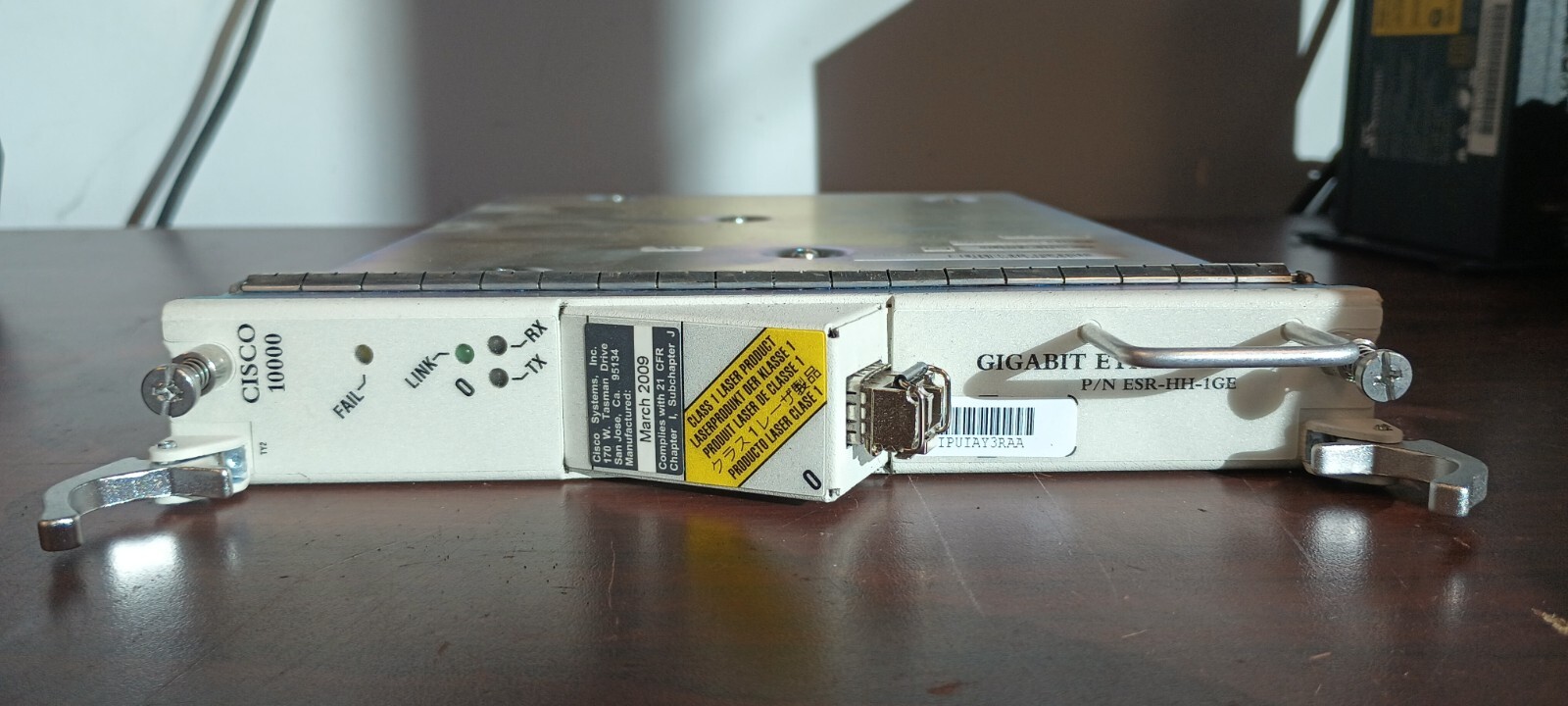Cisco 10000 GIGABIT ETHERNET Card (P/N ESR-HH-1GE) #95