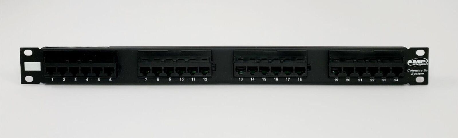 AMP Netconnect 406330-1 Rev H Cat 5 E Patch Panel 24 Port Universal Wiring (New)