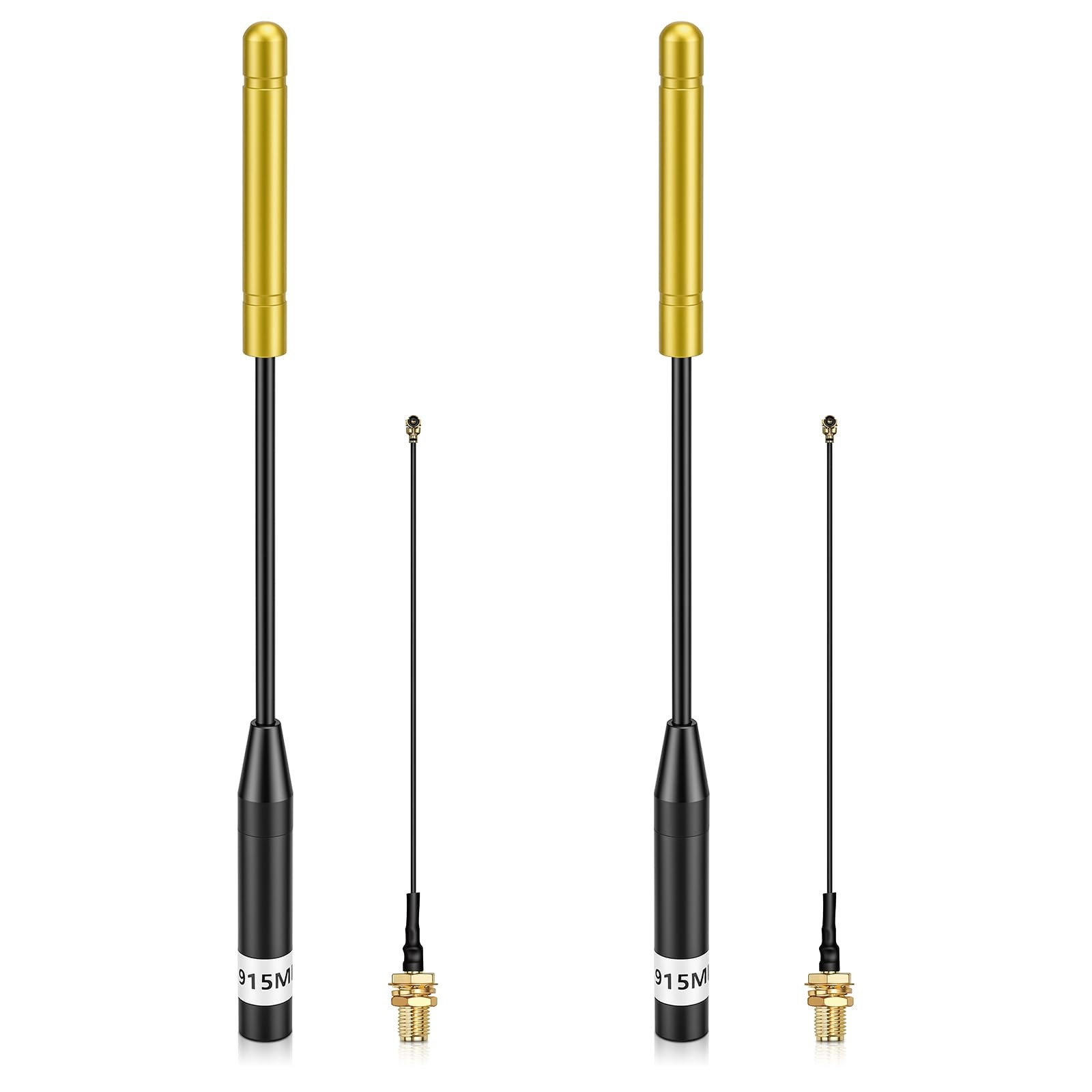 2 PCS Yellow 915MHz LoRa Whip Antenna 20cm Meshtastic 10dBi Gain Signal Boost