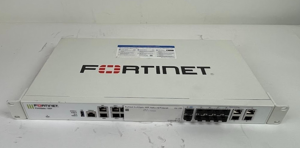 Fortinet FortiGate 100F FG-100F Network Firewall Appliance CLAIMED