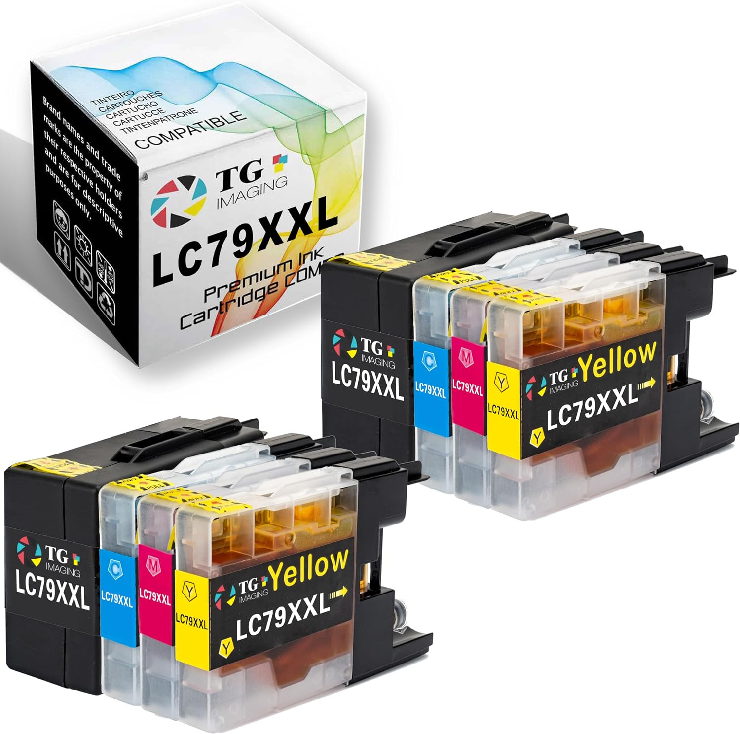 Compatible Ink Cartridge Replacement for Brother Ink LC79,8-Pack