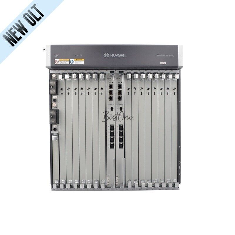 NEW HUAWEI GPON OLT MA5800 X15 19inch 2×MPLB 4×10GE Uplink 2×DC Without PON Card