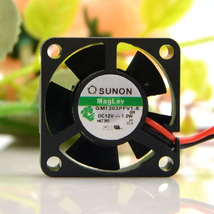 SUNON Cooling Fan GM1203PFV1-8 3010 3cm 12V 1.0W 2P 30x30mmx10mm 1.2"x1.2"x0.4"