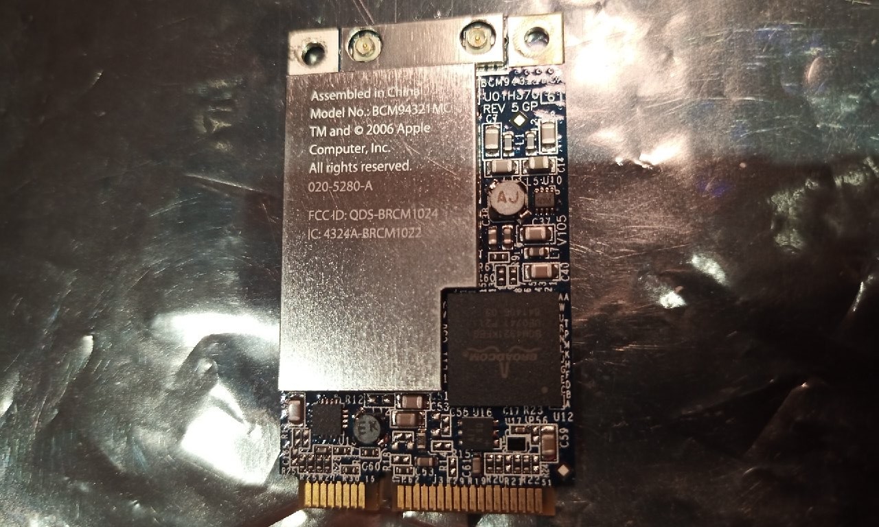 Airport Extreme Card 802.11n Broadcom BCM94321MC Wireless WiFi Card