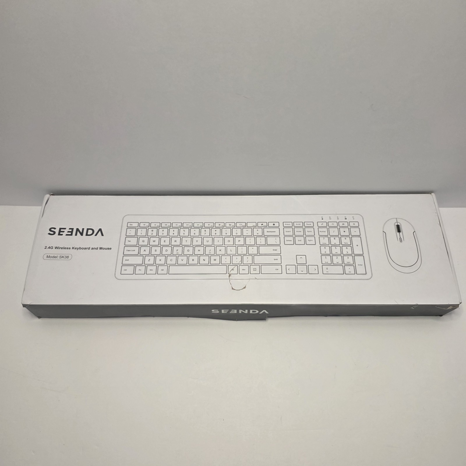 Seenda SK38 Wireless Keyboard Only No Mouse ULTRA THIN QUIET / QWERTY
