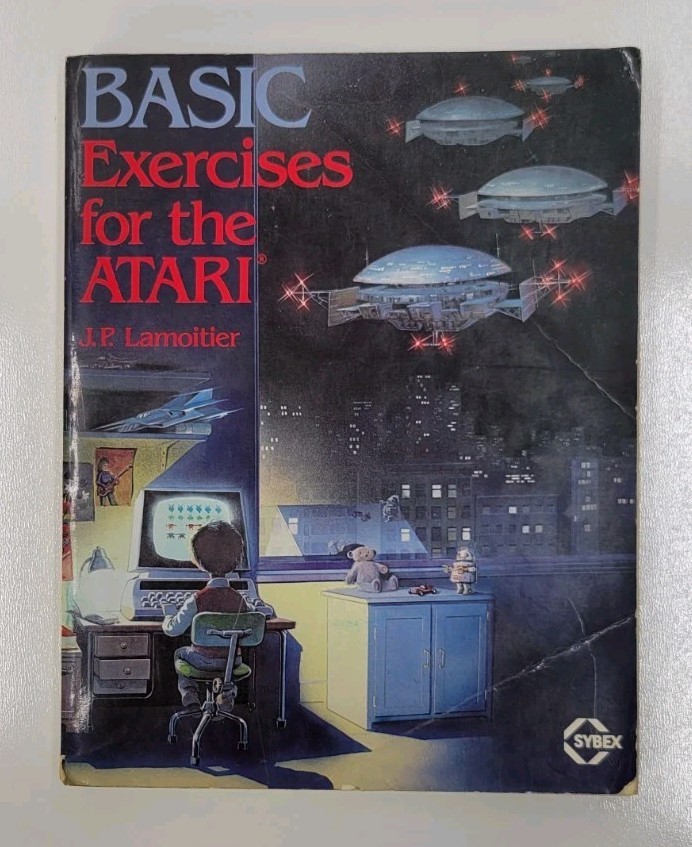 BASIC Exercises for the ATARI by J.P. Lamoitier Vintage 1983 First Edition Book