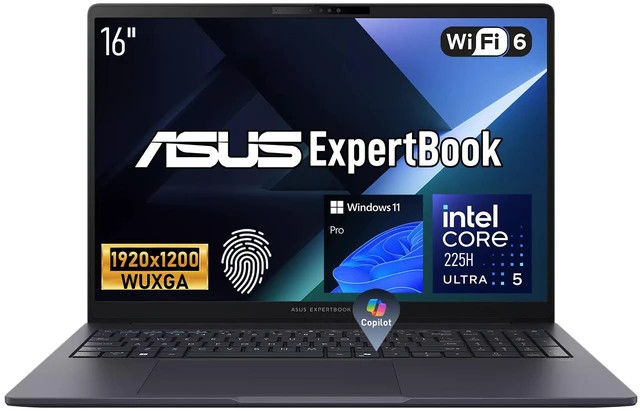 ASUS ExpertBook Business 16 in FHD+ Core Ultra 5 225H 16GB RAM 1TB SSD W11 Pro