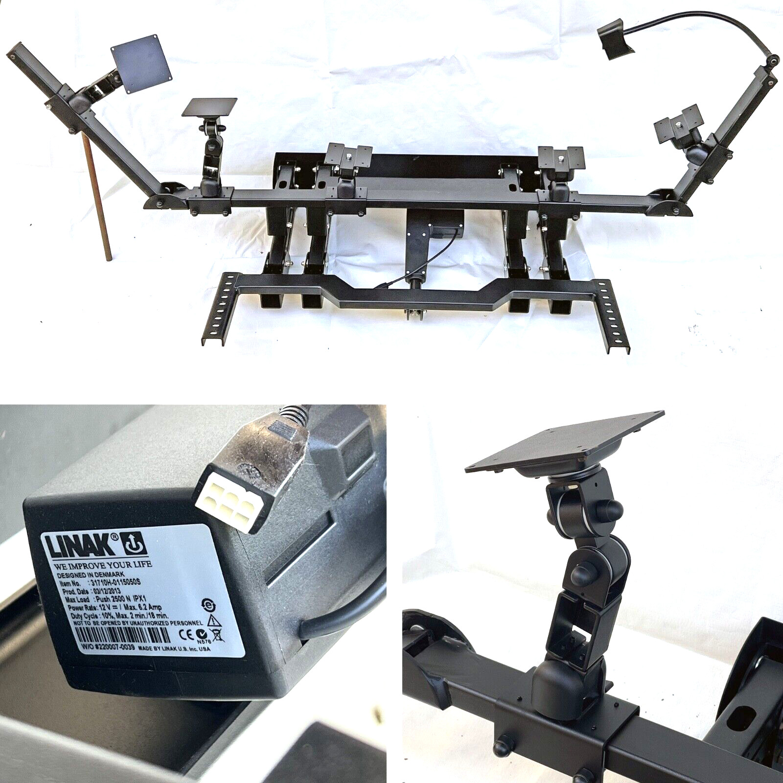 Adjustable Platform 5 Monitor screens - AFC Whitestone PACS Medical Workstation
