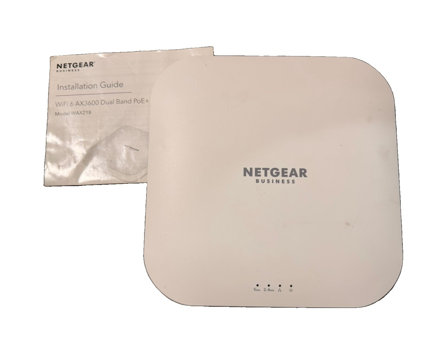 NETGEAR WAX218 WiFi 6 AX3600 Dual-Band PoE+ Wireless Access Point White