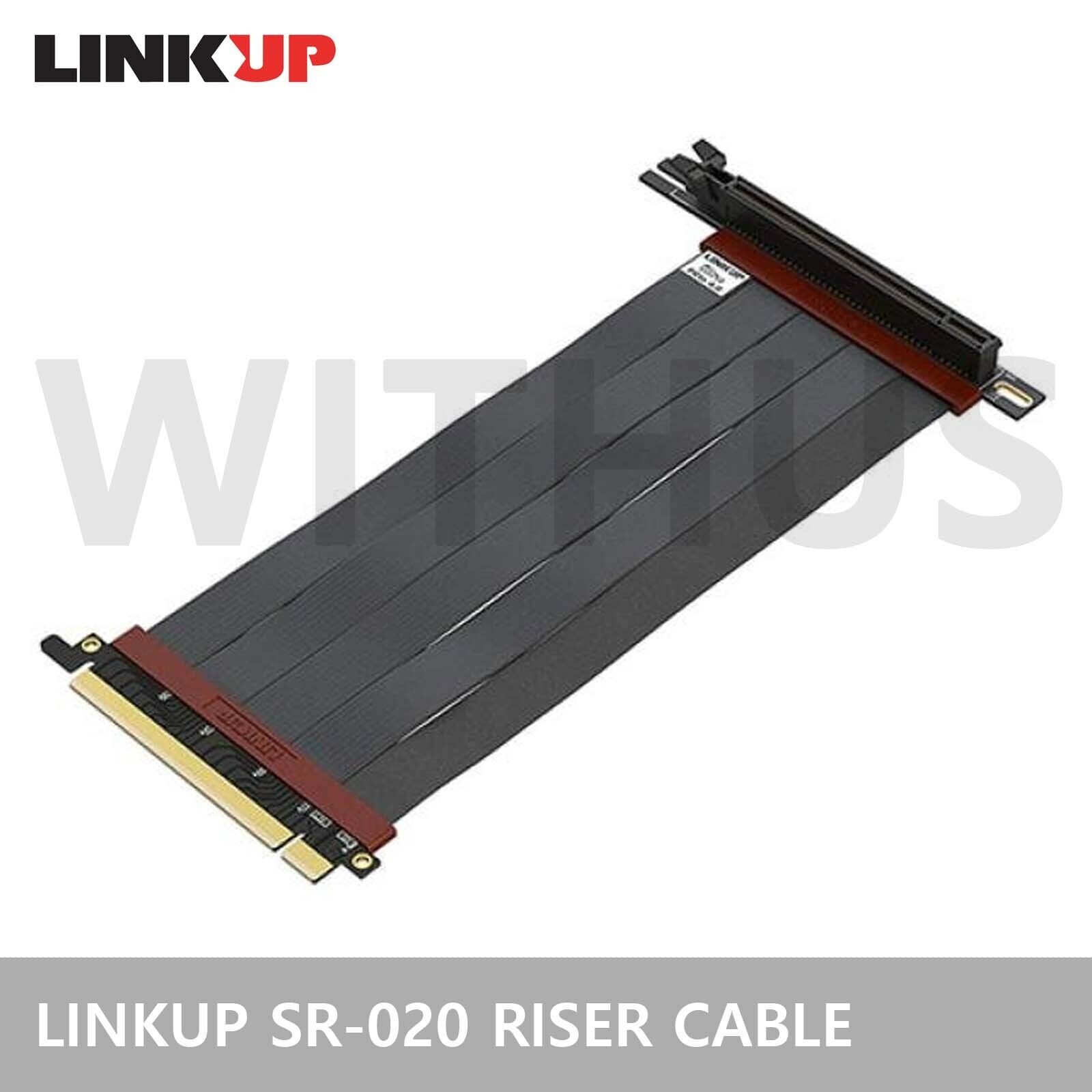LINKUP SR-020 Ultra PCI-e 4.0 x 16 RISER CABLE 200mm 16GT/s -Fedex Tracking